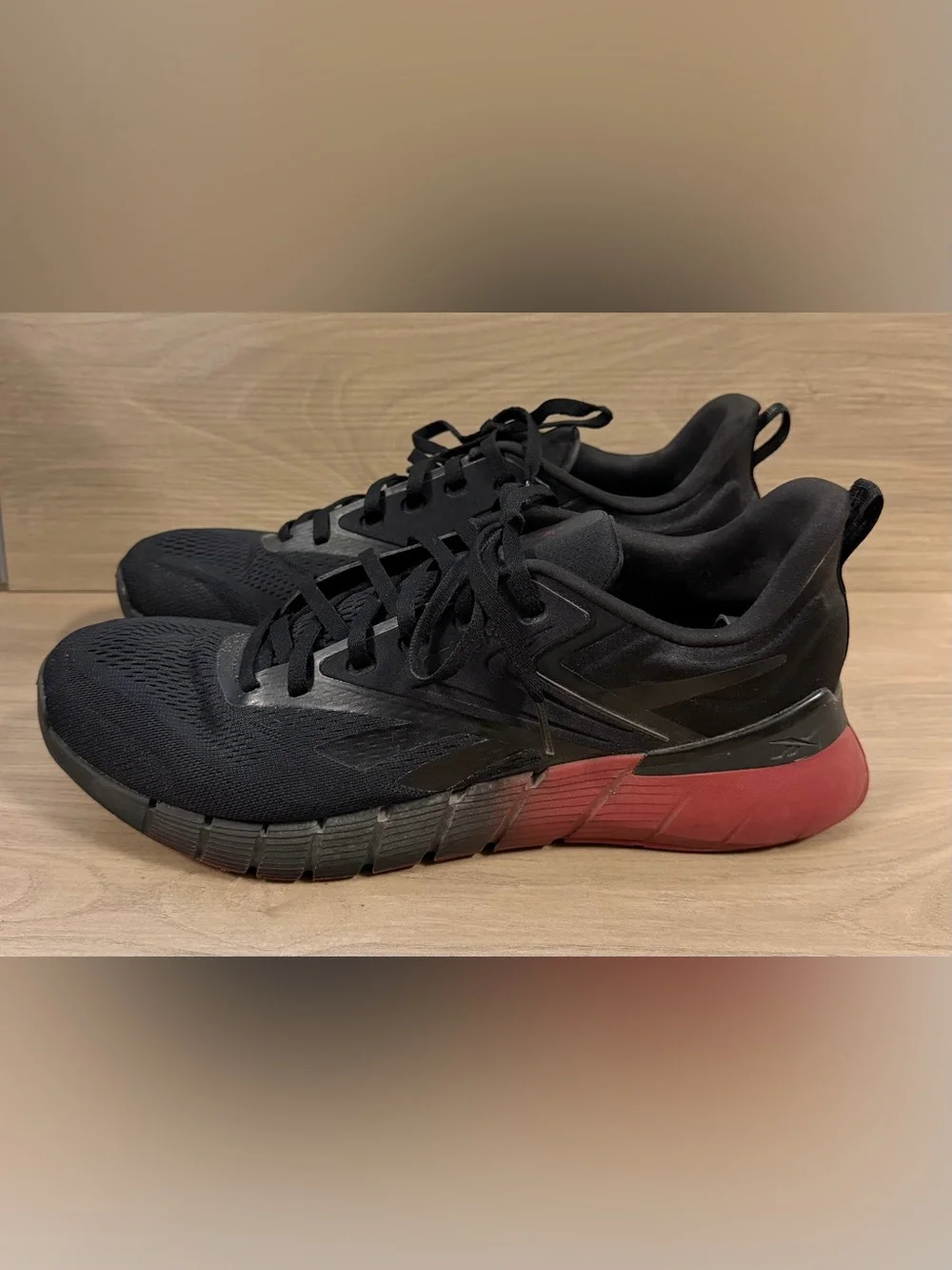 Reebok Nano Gym Men's Shoes Size 14 Black Retro Red